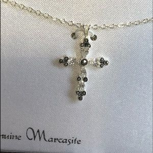 Kohl’s FSP 18 in. necklace,Genuine marcasite cross